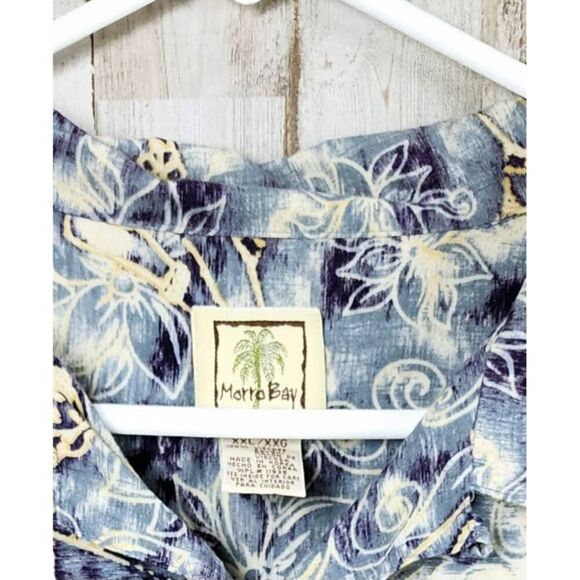 Morro Bay Hawaiian Aloha Button Down Shirt Hula Dancers Size XXL - Picture 3 of 8